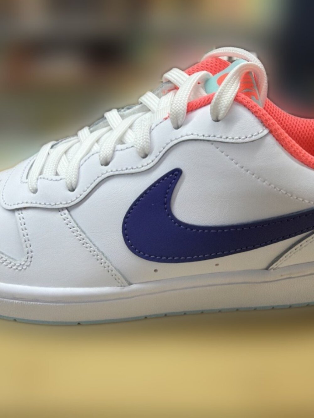 Nike Court Borough Low 2 White Pink BQ5448-124 Youth 6Y